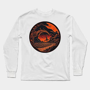 Surfers Beach Oasis Long Sleeve T-Shirt